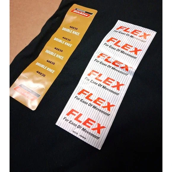 Dickies Mens Black Double Knee Flex Work Pants Size 44x30 Relaxed Fit New - Picture 6 of 8